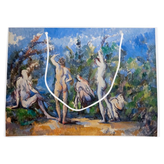 Paul Cezanne - Fem nakna badande män (Framsidan)