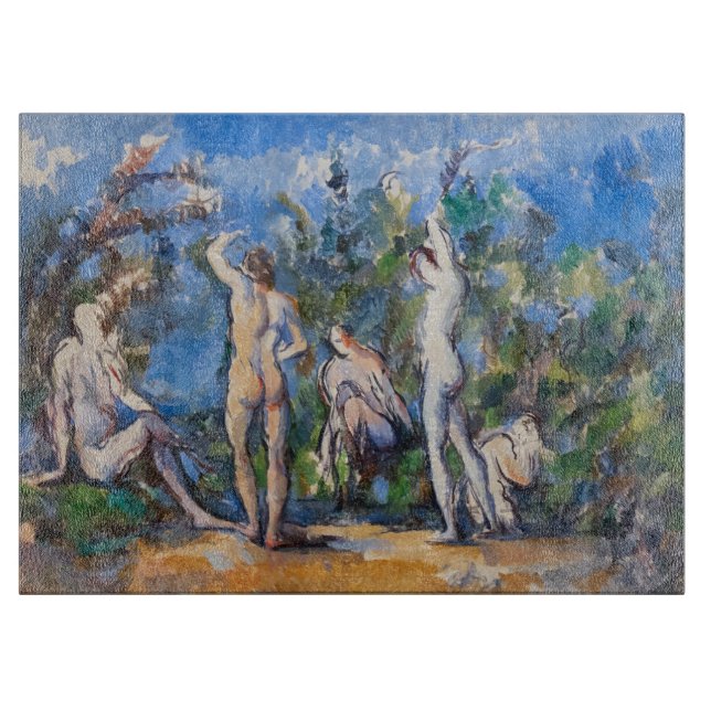 Paul Cezanne - Fem nakna badande män (Framsidan)