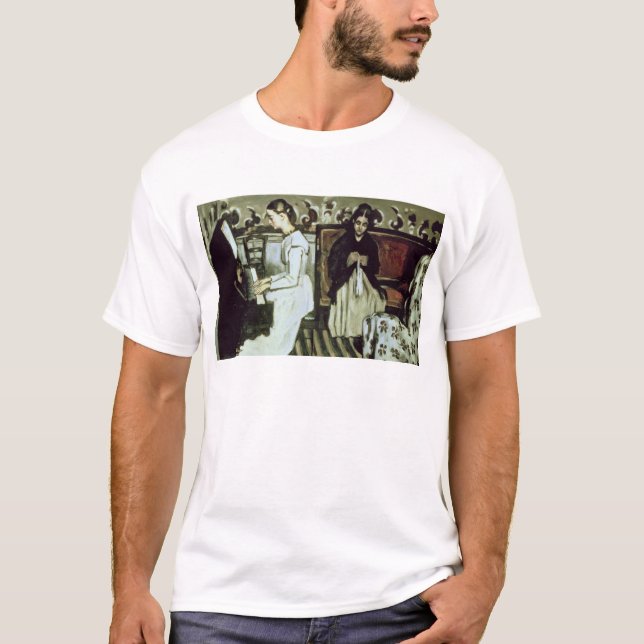 Paul Cezanne | flicka på pianot, 1868-69 Tee Shirt (Framsida)