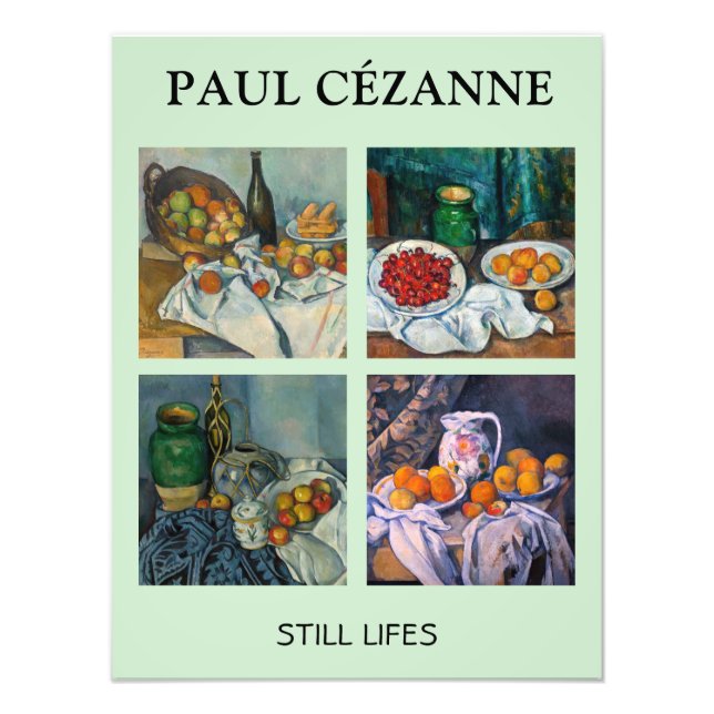 Paul Cezanne - Fortfarande Lifes mästerverk Select Fototryck (Framsidan)