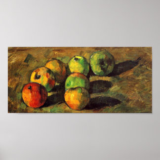 Paul Cezanne - fortfarande liv med sju äpplen Poster