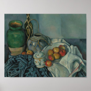 Paul Cezanne - Fortfarande livet med äpplen Poster