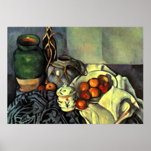 Paul Cezanne - Fortfarande livet med äpplen Poster