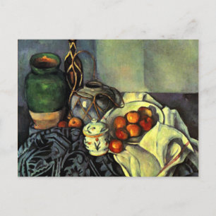 Paul Cezanne - Fortfarande livet med äpplen Vykort