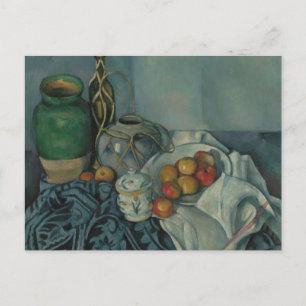 Paul Cezanne - Fortfarande livet med äpplen Vykort