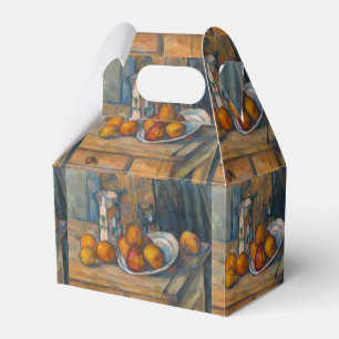 Paul Cezanne - Fortfarande livet med Mjölk Jug och Presentaskar