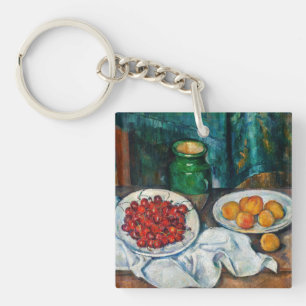 Paul Cezanne - Fortfarande med Cherries och Peachs