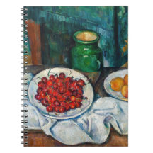 Paul Cezanne - Fortfarande med Cherries och Peachs