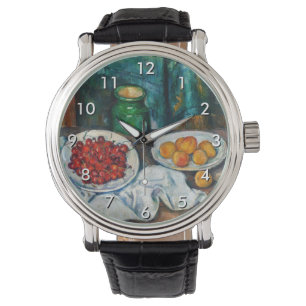 Paul Cezanne - Fortfarande med Cherries och Peachs Armbandsur