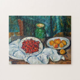 Paul Cezanne - Fortfarande med Cherries och Peachs Pussel