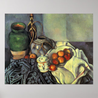 Paul Cezanne, fortfarande med Fruit Poster