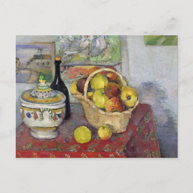 Paul Cezanne | Fortsatt livslängd med Tureen, 1877 Vykort (Framsida)