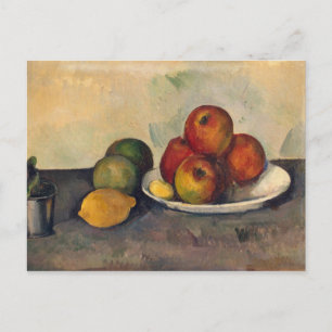 Paul Cezanne Fortsatt livstid för äpplen, 1890 Vykort