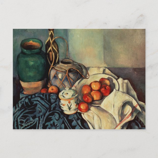 Paul Cezanne | Fortsatt livstid för äpplen, 1893-9 Vykort (Framsida)