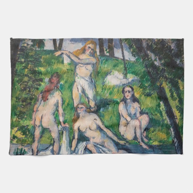 Paul Cezanne - Four Bathers Kökshandduk (Horisontell)