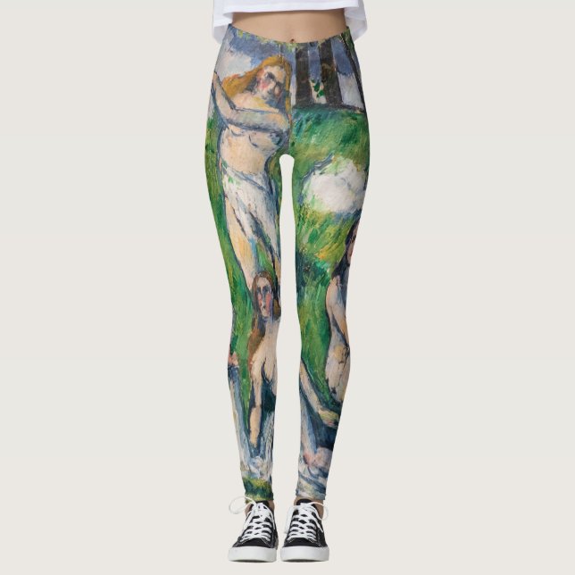 Paul Cezanne - Four Bathers Leggings (Framsida)