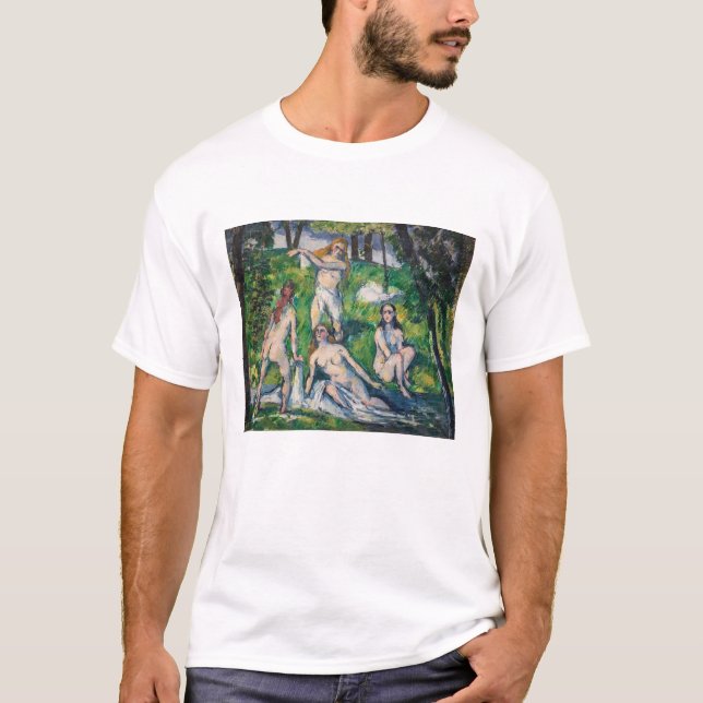 Paul Cezanne - Four Bathers T Shirt (Framsida)