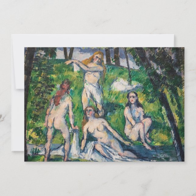Paul Cezanne - Four Bathers Tack Kort (Framsida)