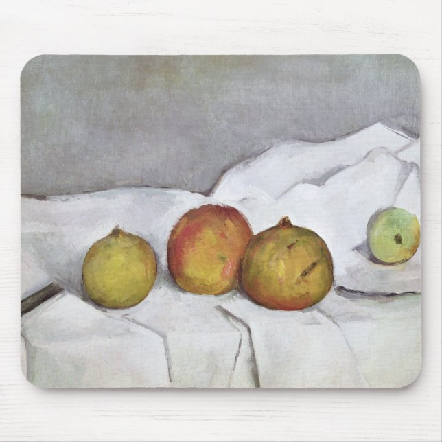 Paul Cezanne | frukt på en trasa, c.1890 Musmatta (Framsidan)