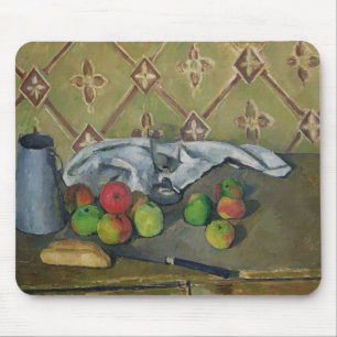 Paul Cezanne frukt, servett och Musmatta