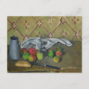 Paul Cezanne Frukt, Serviette och Mjölk Jug, c.1 Vykort