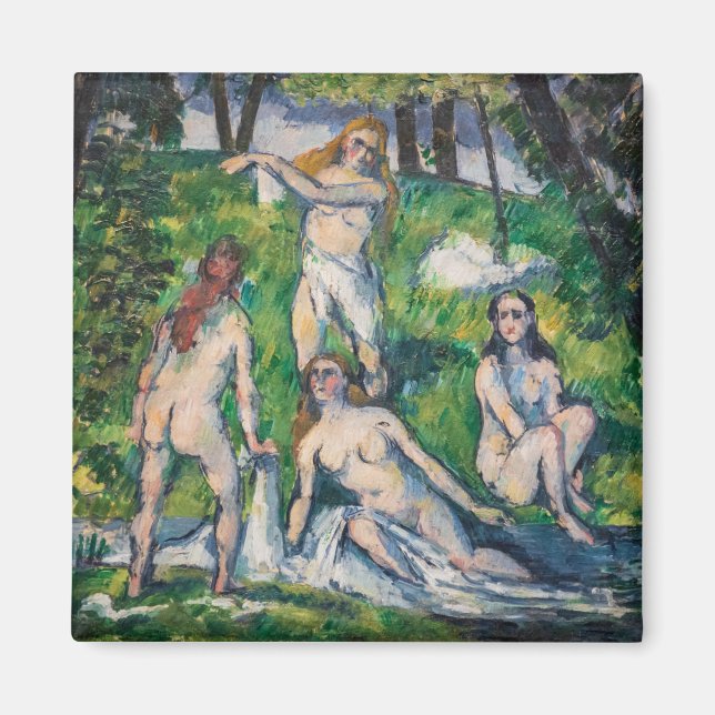 Paul Cezanne - Fyra badande Magnet (Framsidan)