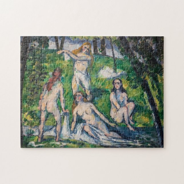 Paul Cezanne - Fyra badande Pussel (Horisontell)