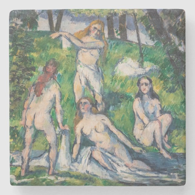 Paul Cezanne - Fyra badande Stenunderlägg (Framsidan)