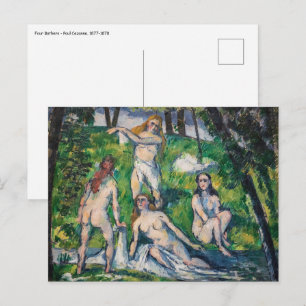 Paul Cezanne - Fyra badande Vykort
