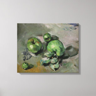 Paul Cezanne gröna äpplen, c.1872-73 Canvastryck