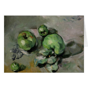 Paul Cezanne gröna äpplen, c.1872-73 Hälsningskort