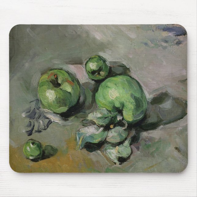 Paul Cezanne | gröna äpplen, c.1872-73 Musmatta (Framsidan)