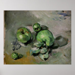 Paul Cezanne gröna äpplen, c.1872-73 Poster