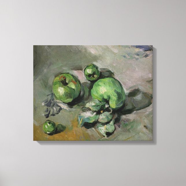 Paul Cezanne | Grönt Äpplen, c.1872-73 Canvastryck (Framsida)