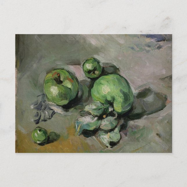 Paul Cezanne | Grönt Äpplen, c.1872-73 Vykort (Framsida)