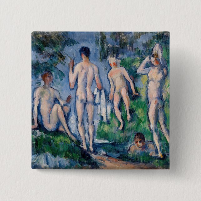 Paul Cezanne - Grupp badare Knapp (Framsida)