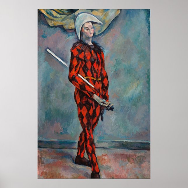 Paul Cezanne - Harlekin Poster (Framsidan)