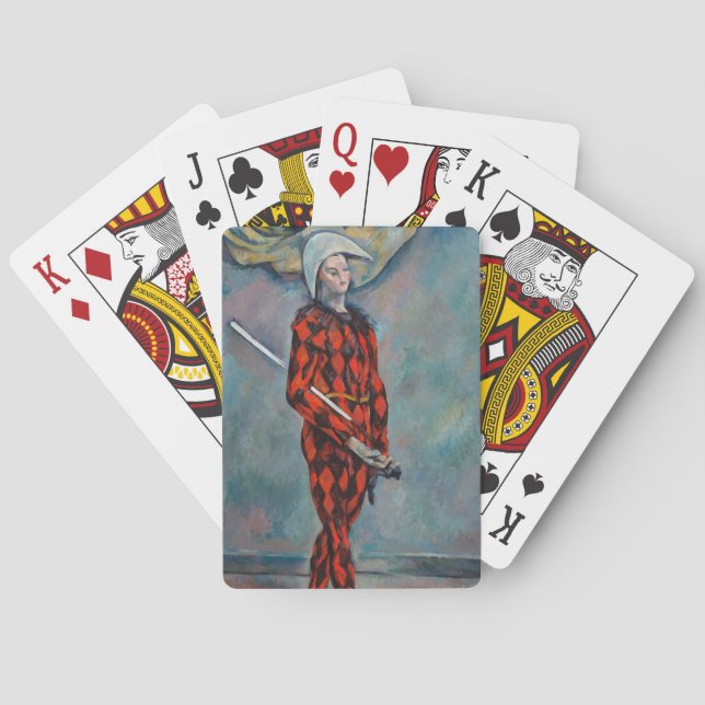 Paul Cezanne - Harlequin Casinokort (Baksidan)