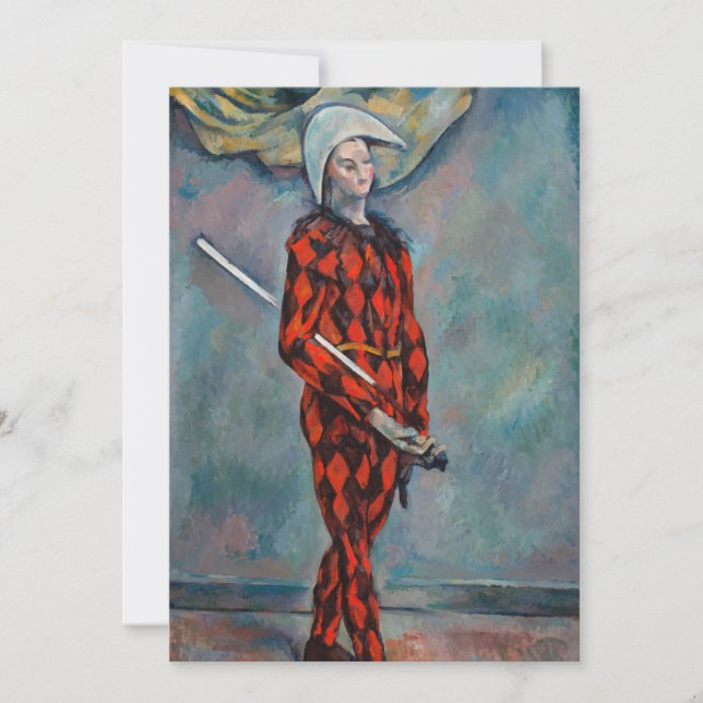 Paul Cezanne - Harlequin Inbjudningar (Framsida)