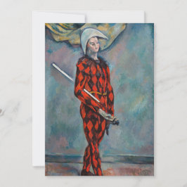 Paul Cezanne - Harlequin Inbjudningar