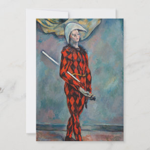 Paul Cezanne - Harlequin Inbjudningar