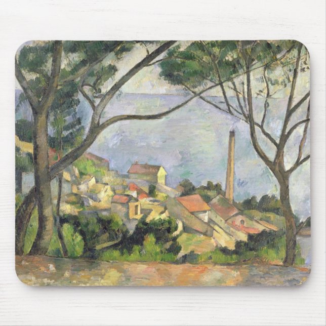 Paul Cezanne | havet på l'Estaque, 1878 Musmatta (Framsidan)