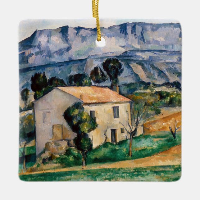 Paul Cezanne - House in Provence Julgransprydnad Keramik (Framsida)