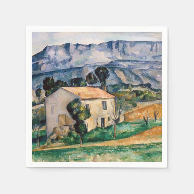 Paul Cezanne - House in Provence Pappersservett (Framsidan)