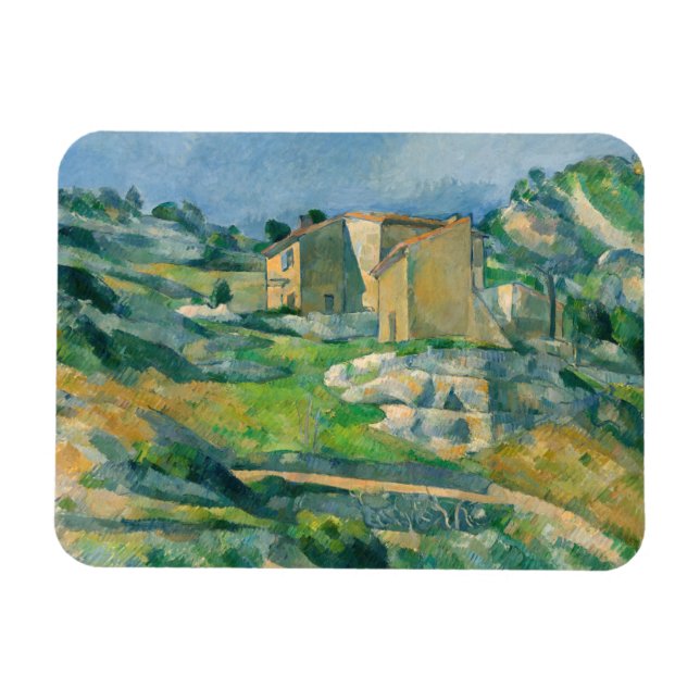 Paul Cezanne - Houses in Provence, Riaux Valley Magnet (Horisontell)