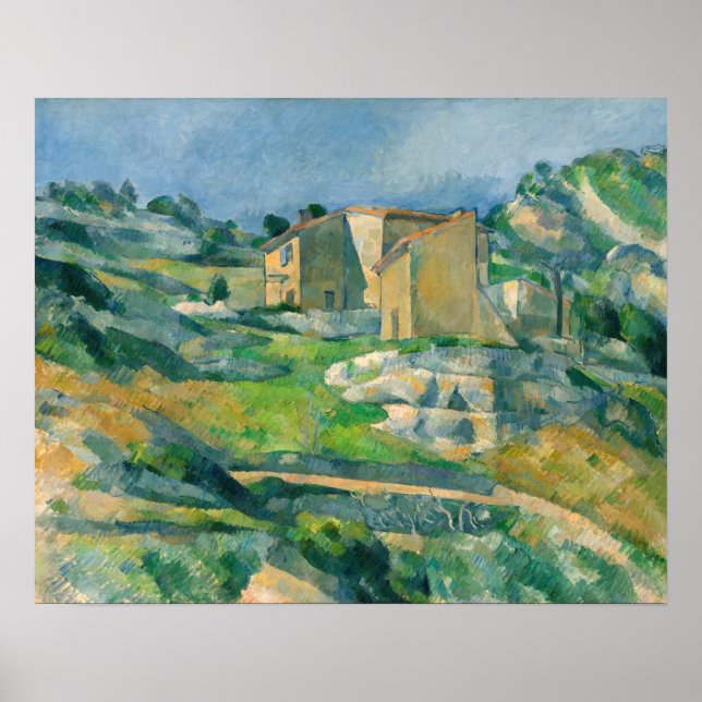 Paul Cezanne - Houses in Provence, Riaux Valley Poster (Framsidan)