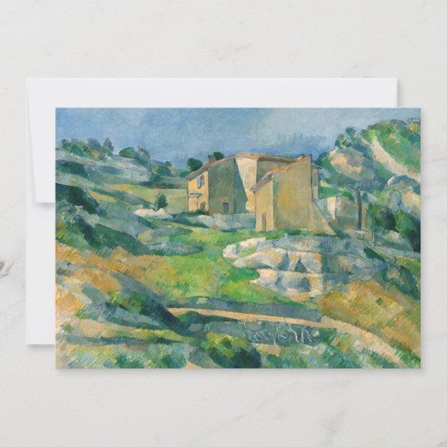 Paul Cezanne - Houses in Provence, Riaux Valley Tack Kort (Framsida)