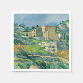 Paul Cezanne - Hus i Provence, Riaux-dalen Pappersservett