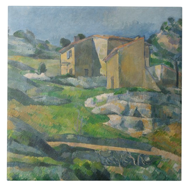 Paul Cezanne | hus i Provence: Riauxen V Kakelplatta (Framsidan)