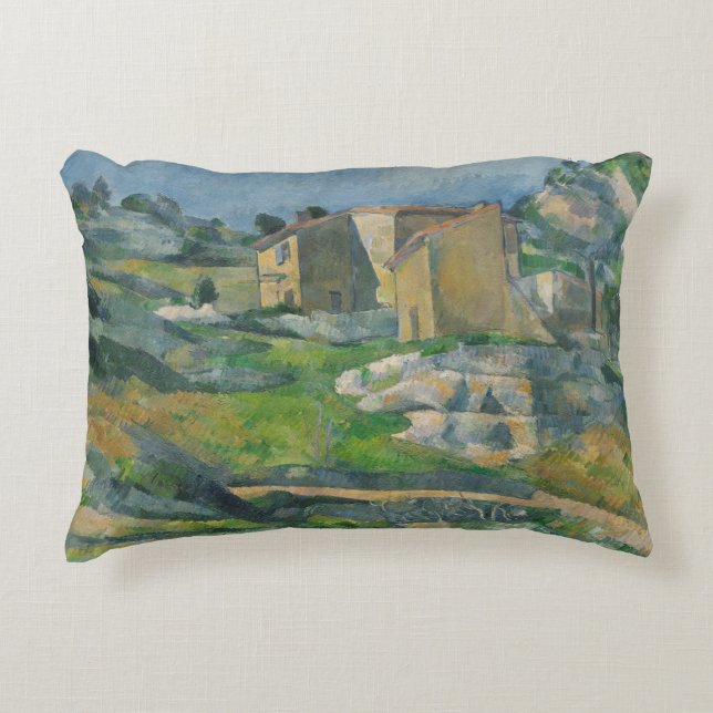 Paul Cezanne | hus i Provence: Riauxen V Prydnadskudde (Framsidan)
